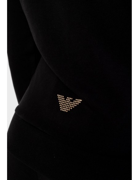 EA7 Survêtement femme noir zippé – Capuche