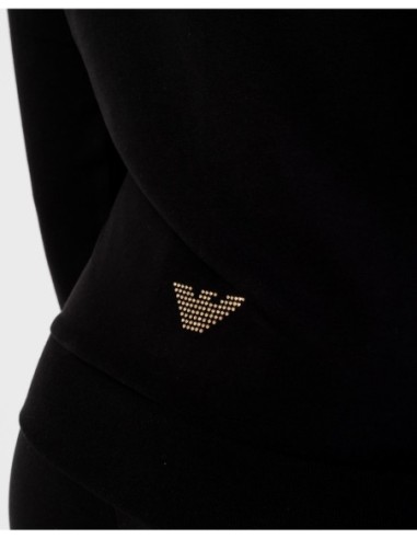 EA7 Survêtement femme noir zippé – Capuche