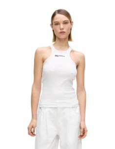 Karl Lagerfeld Jeans Débardeur femme blanc imprimé