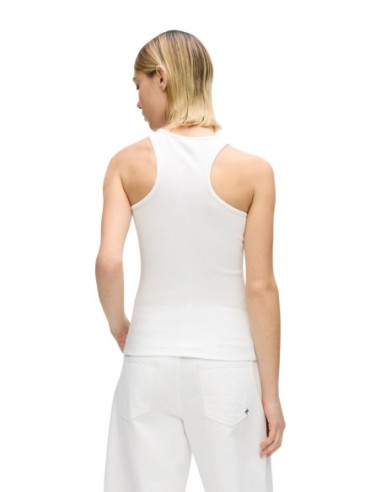 Karlâ€¯Lagerfeldâ€¯Jeans DÃ©bardeur femme blanc imprimÃ©