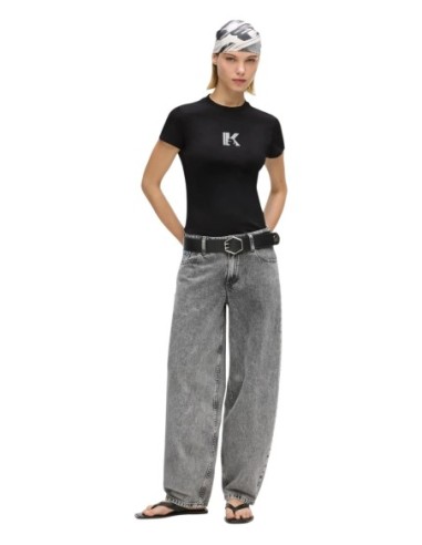 Karl Lagerfeld Jeans T-shirt femme noir logo