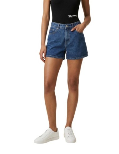 Karlâ€¯Lagerfeldâ€¯Jeans Short femme bleu denim