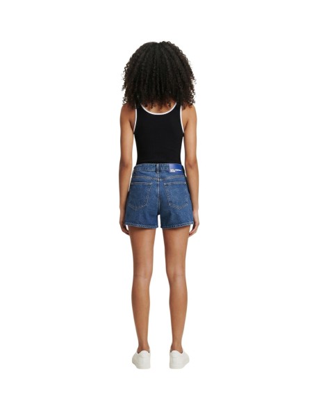Karlâ€¯Lagerfeldâ€¯Jeans Short femme bleu denim