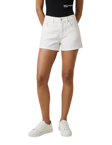 Karlâ€¯Lagerfeldâ€¯Jeans Short femme beige
