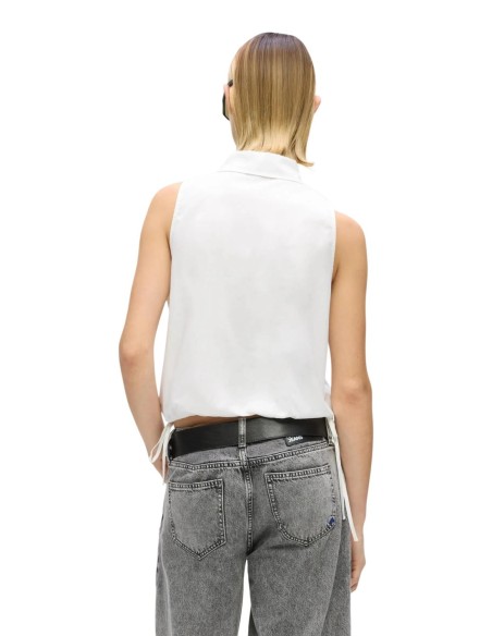 Karl Lagerfeld Jeans Blouse femme blanche sans manches