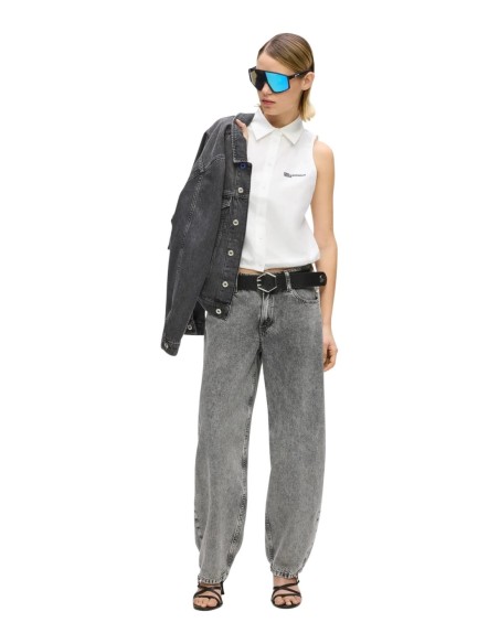 Karl Lagerfeld Jeans Blouse femme blanche sans manches