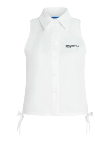Karl Lagerfeld Jeans Blouse femme blanche sans manches