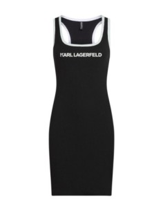 Karl Lagerfeld Jeans Robe femme noire à bretelles