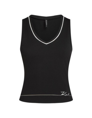 Karl Lagerfeld Jeans Débardeur femme noir col V