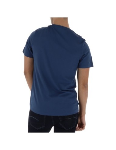 Timberland T-shirt homme bleu imprimé – Coton
