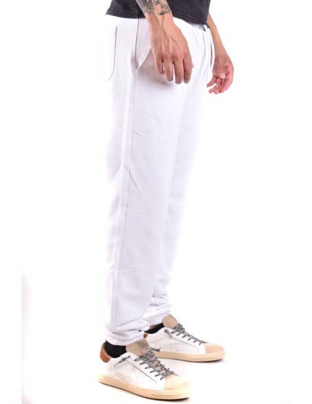 Karl Lagerfeld Pantalon homme blanc à lacets