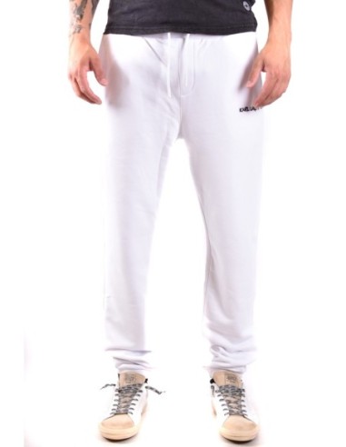 Karl Lagerfeld Pantalon homme blanc à lacets