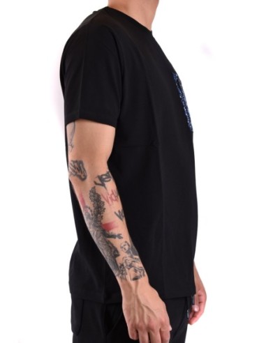 Karl Lagerfeld T-shirt homme noir imprimé coloré