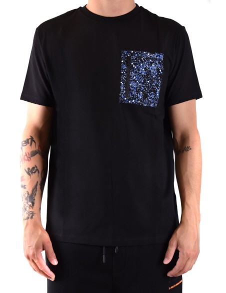 Karl Lagerfeld T-shirt homme noir imprimé coloré