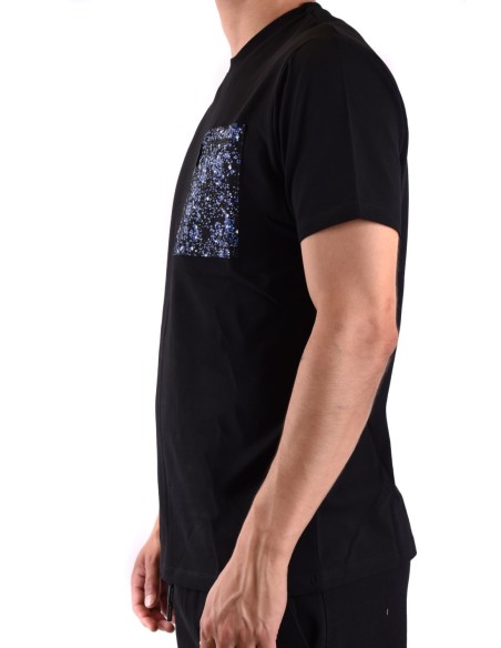 Karl Lagerfeld T-shirt homme noir imprimé coloré