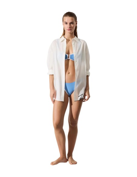 Karl Lagerfeld Jeans Chemise femme beige oversize