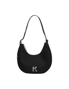 Karl Lagerfeld Jeans Sac à main noir demi-lune logo