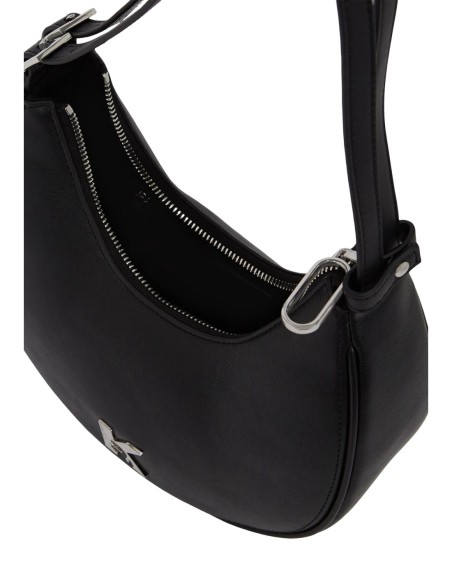 Karl Lagerfeld Jeans Sac à main noir demi-lune logo