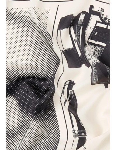 Karl Lagerfeld Jeans Foulard femme beige imprimé