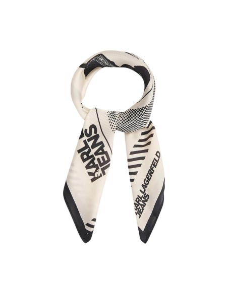 Karl Lagerfeld Jeans Foulard femme beige imprimé