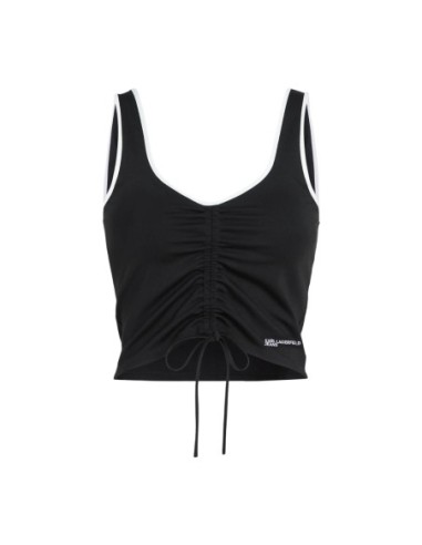 Karl Lagerfeld Jeans Top femme noir col V profond