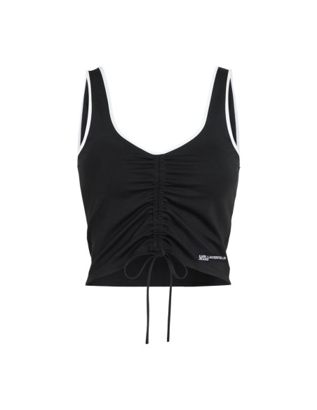 Karl Lagerfeld Jeans Top femme noir col V profond