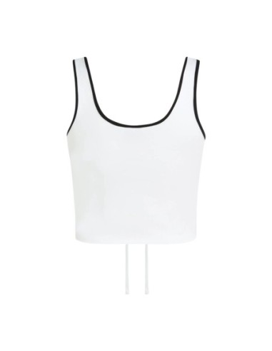 Karl Lagerfeld Jeans Top femme blanc col V profond