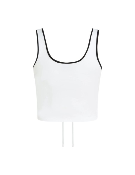 Karl Lagerfeld Jeans Top femme blanc col V profond