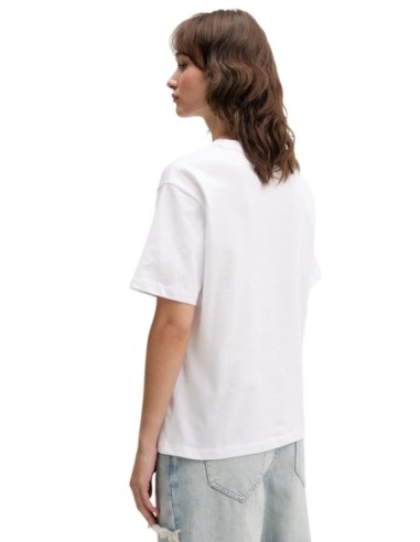 Karl Lagerfeld Jeans T-shirt femme blanc logo floral