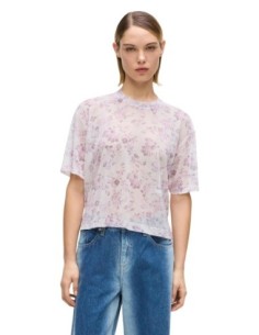 Karl Lagerfeld Jeans T-shirt femme rose floral