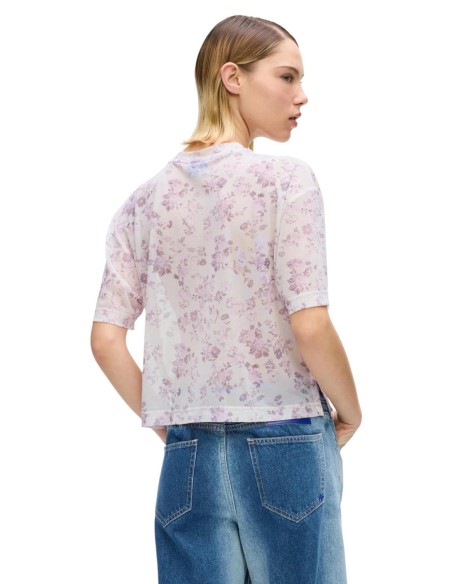 Karl Lagerfeld Jeans T-shirt femme rose floral