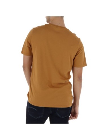 Timberland T-shirt homme camel imprimé – Coton