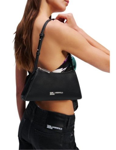 Karl Lagerfeld Jeans Mini sac femme noir zippé