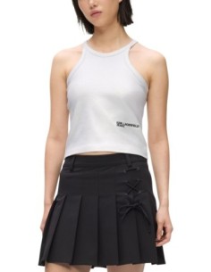 Karl Lagerfeld Jeans Top femme argenté sans manches