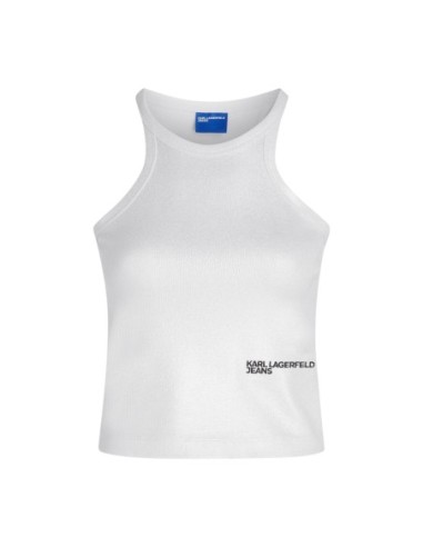 Karl Lagerfeld Jeans Top femme argenté sans manches