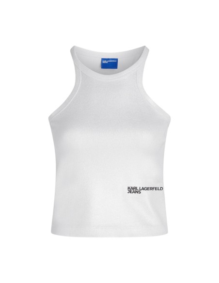 Karl Lagerfeld Jeans Top femme argenté sans manches