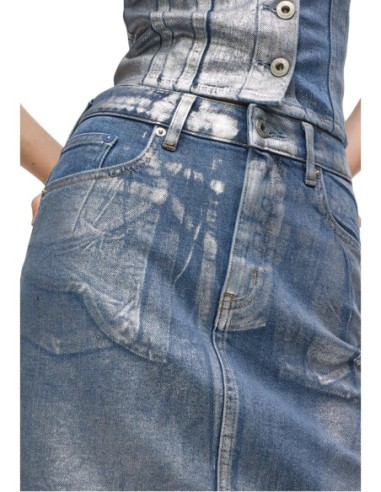 Karl Lagerfeld Jeans Jupe femme bleu azur