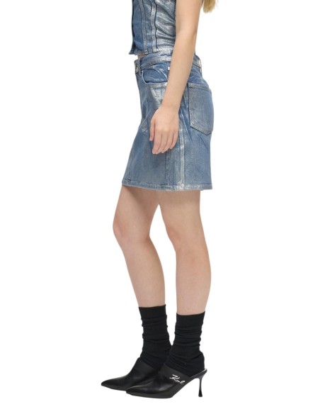 Karl Lagerfeld Jeans Jupe femme bleu azur