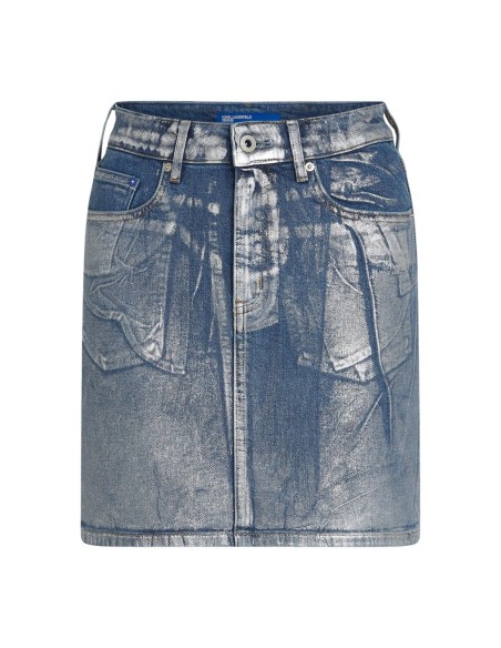 Karl Lagerfeld Jeans Jupe femme bleu azur