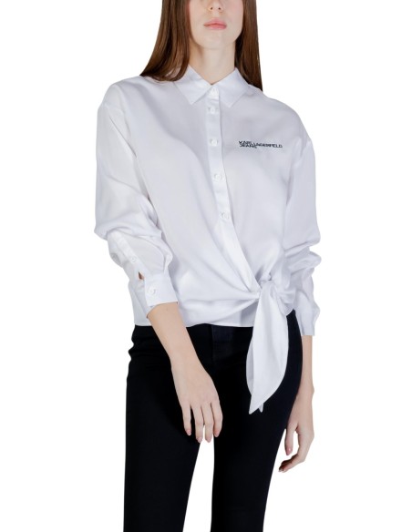 Karl Lagerfeld Jeans Chemise femme blanche en lyocell