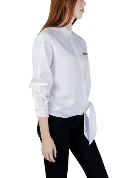 Karl Lagerfeld Jeans Chemise femme blanche en lyocell