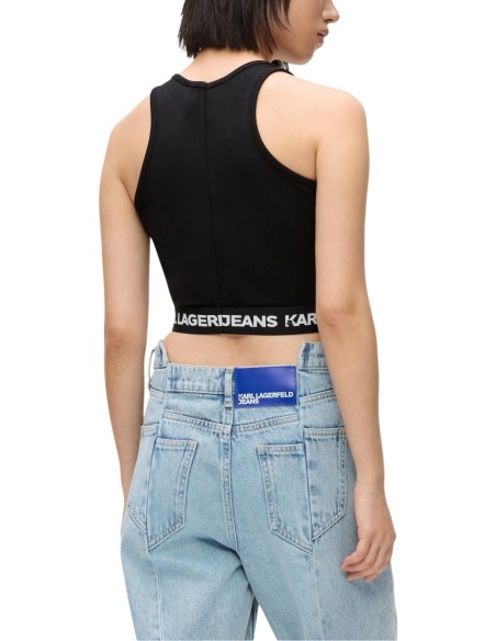 Karl Lagerfeld Jeans Top femme noir sans manches