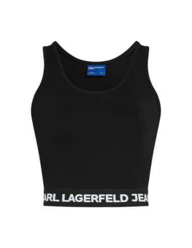 Karl Lagerfeld Jeans Top femme noir sans manches