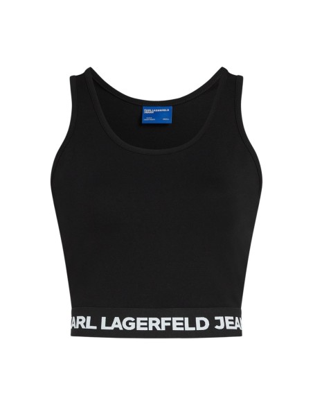 Karl Lagerfeld Jeans Top femme noir sans manches