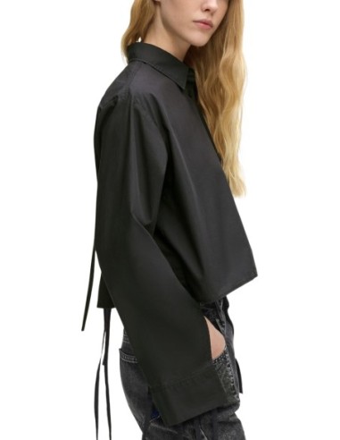 Karl Lagerfeld Jeans Chemise femme noire coton bio