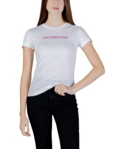 Karl Lagerfeld Jeans T-shirt femme blanc imprimé