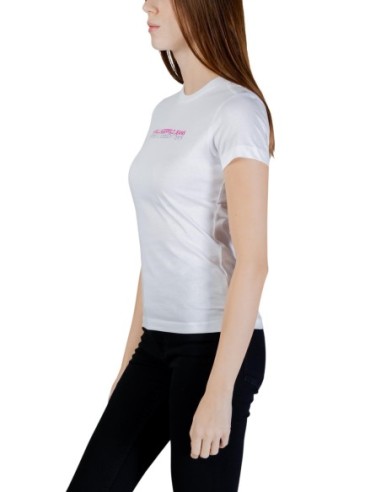 Karl Lagerfeld Jeans T-shirt femme blanc imprimé