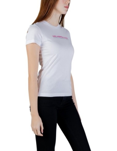 Karl Lagerfeld Jeans T-shirt femme blanc imprimé