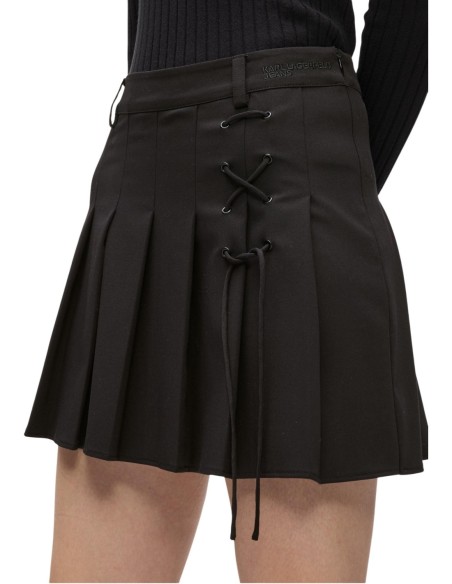 Karl Lagerfeld Jeans Jupe femme noire zippée