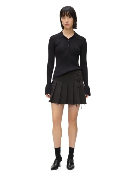 Karl Lagerfeld Jeans Jupe femme noire zippée